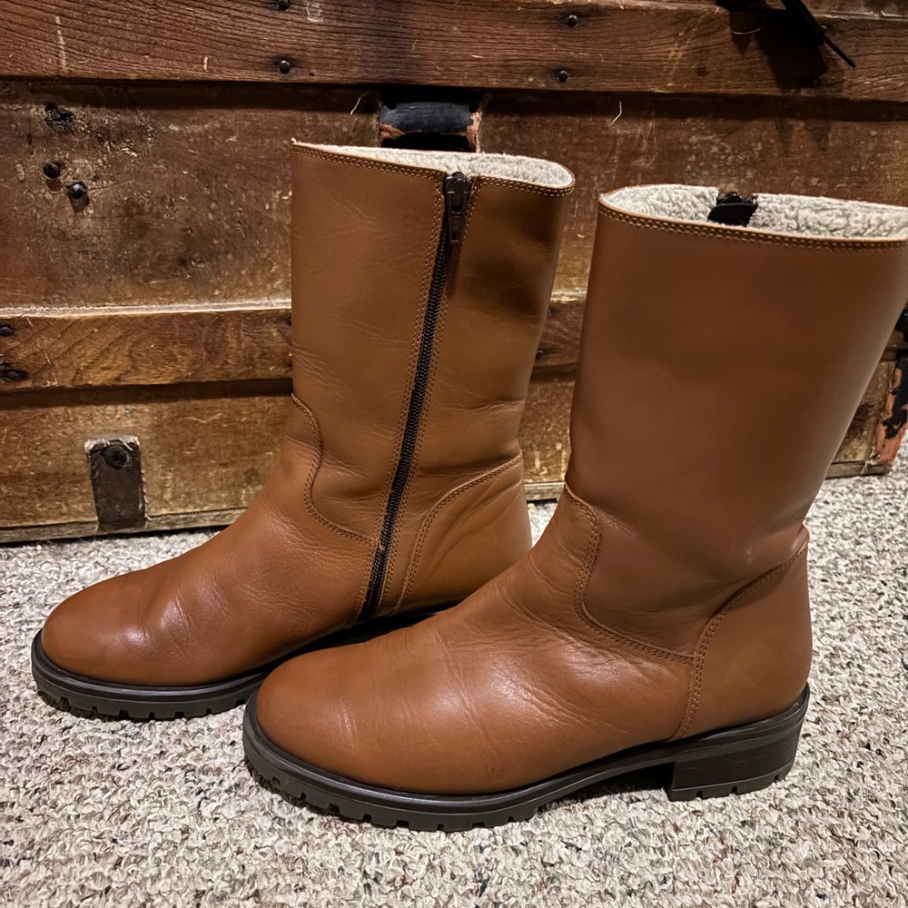 Lamica, Italian Leather, Sherpa Lined, Boots
